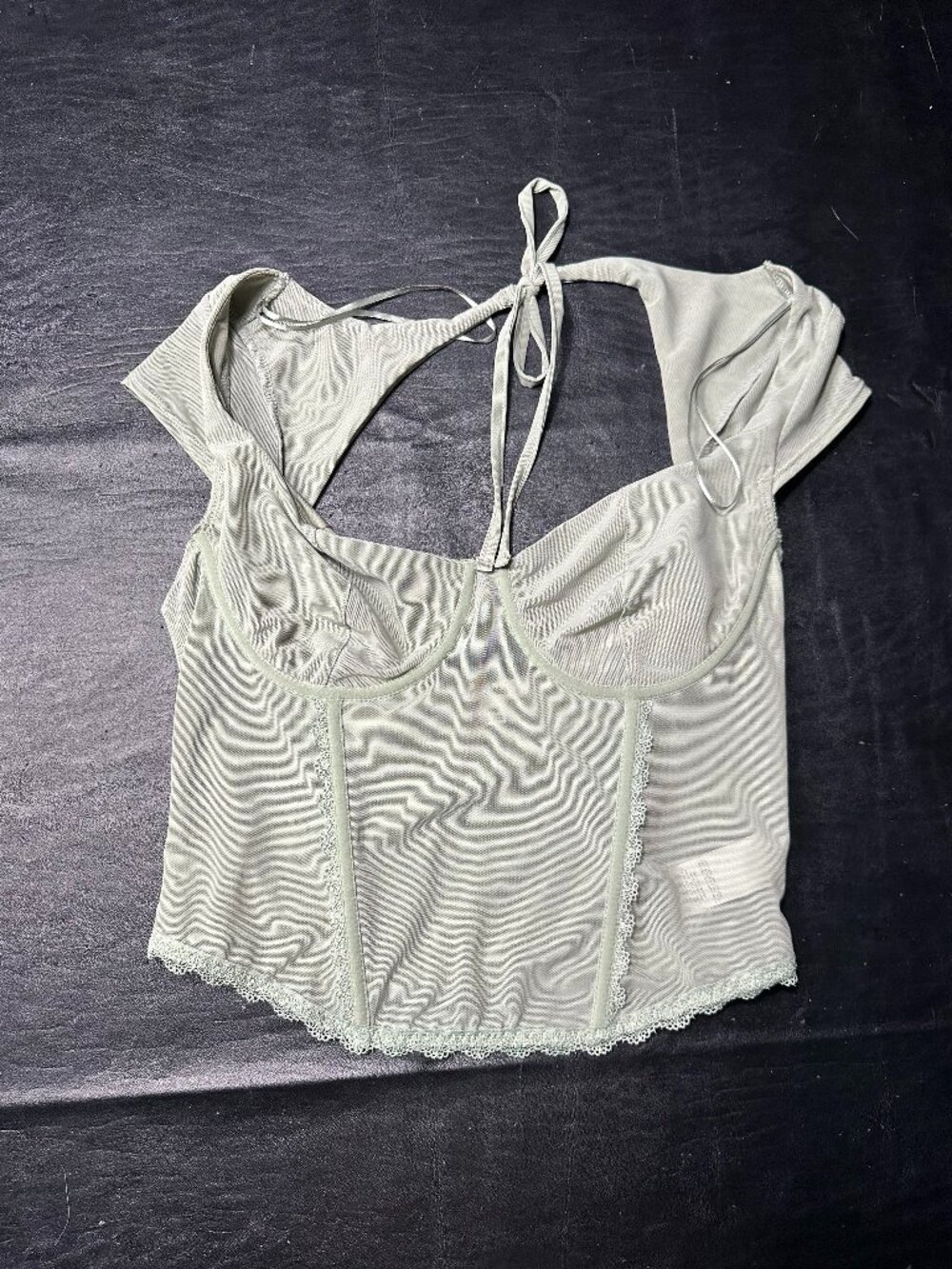 Garage Mesh Corset Top